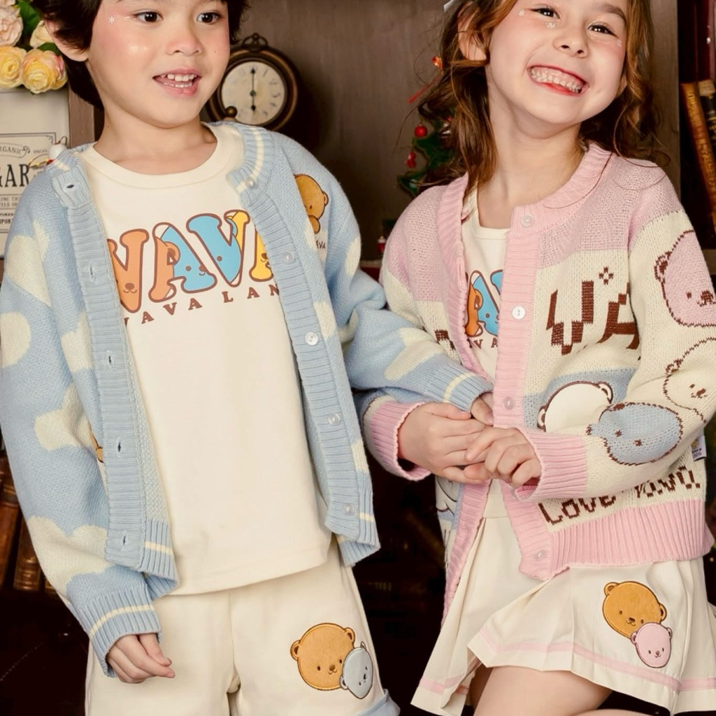 The Land Of Vava ❄️☁️ VAVA Winter Season☁️❄️ Sweater 🩵🩷 พร้อมส่ง