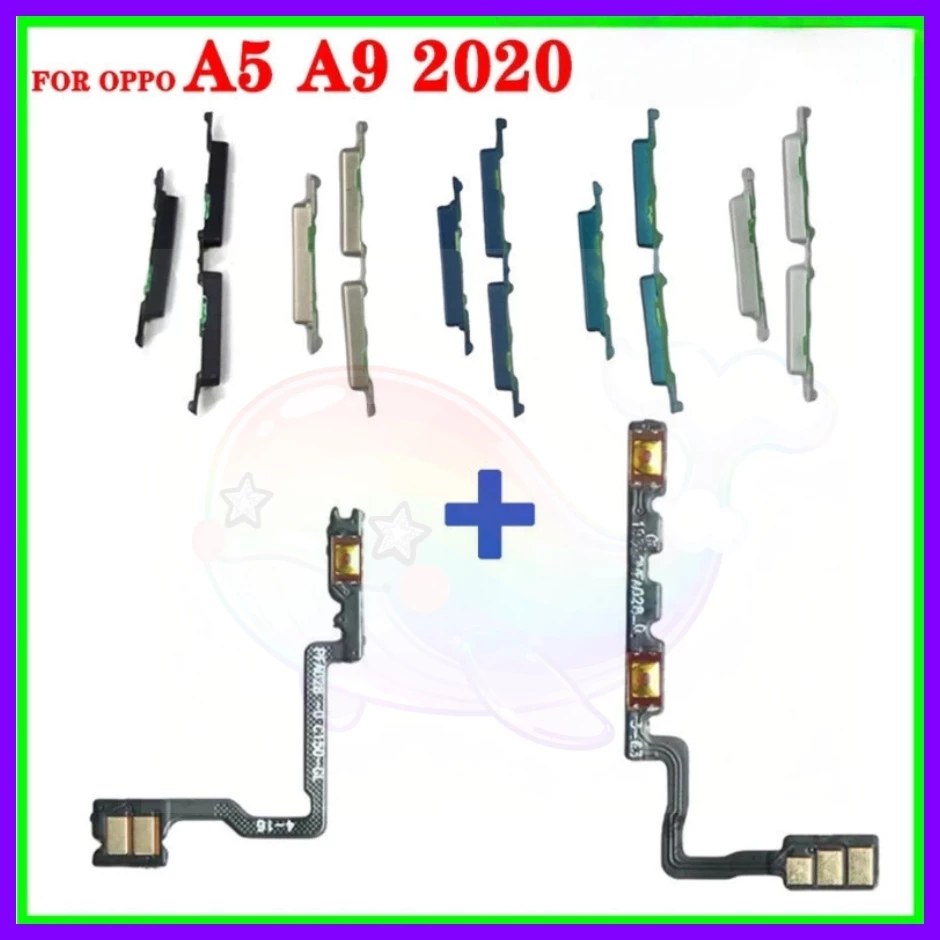 สําหรับ oppo A5 2020 A9 2020 เปิดปุ่มปิด flex volume Up Down ปุ่ม flex สายริบบิ้น