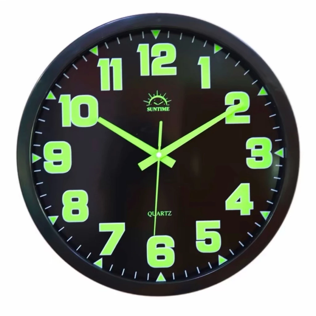 TW1311 นาฬิกาขนาด13นิ้ว หน้าปัดเรื่องแสง นาฬิกาSUNTIME ขนาด13นิ้ว เรืองแสง