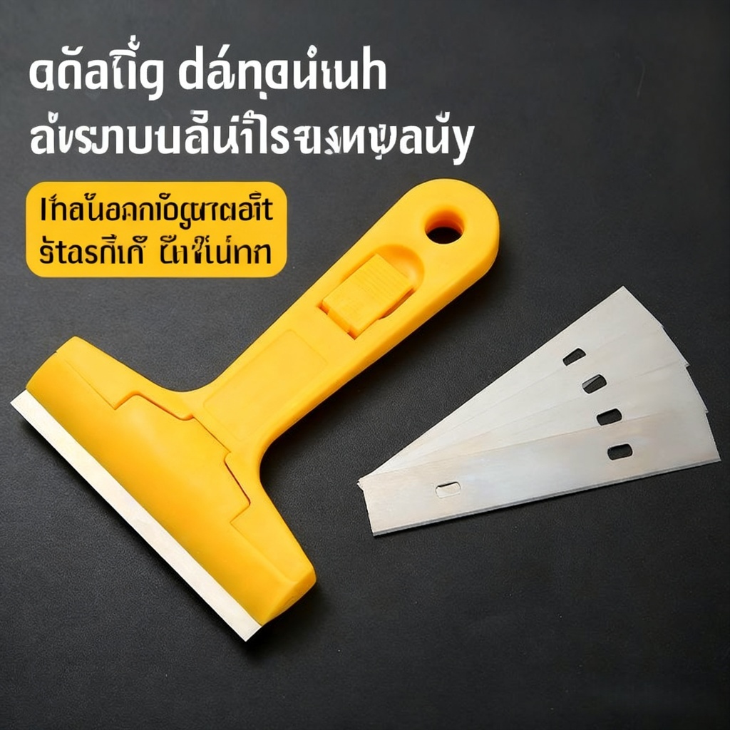 มีดทำความสะอาดอเนกประสงค์ สำหรับขูดยาแนว ขูดกาวติดกระจก และขูดสำหรับใช้ในครัวเรือน ทำให้การทำความสะอาดเป็นเรื่องง่ายและม