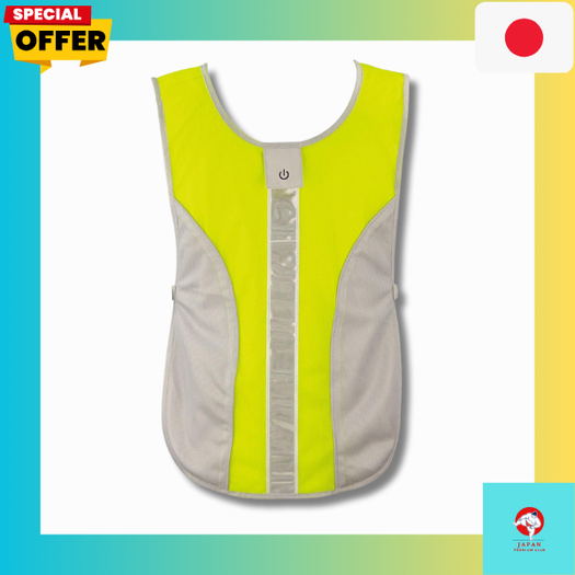 Komine Motorcycle Jacket Safety Mesh Vest Green Free Size JK-667 619 Mesh Material