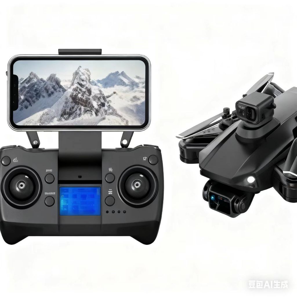 Drone: 600m range, 4K Ultra HD dual camera, laser obstacle avoidance