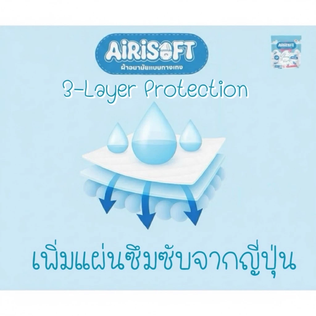 ผ้าอนามัยแบบกางเกง แอริซอฟท์ size M-L thumbnail 9