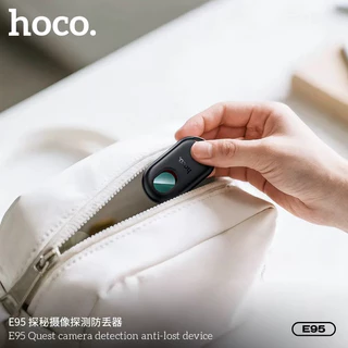 อุปกรณ์ป้องกันการสูญหายแบบติดตามตำแหน่ง GPS Tag + เครื่องตรวจจับกล้องแอบถ่าย HOCO E95 สำหรับ iOS เชื่อมต่อง่าย พกพาสะดวก