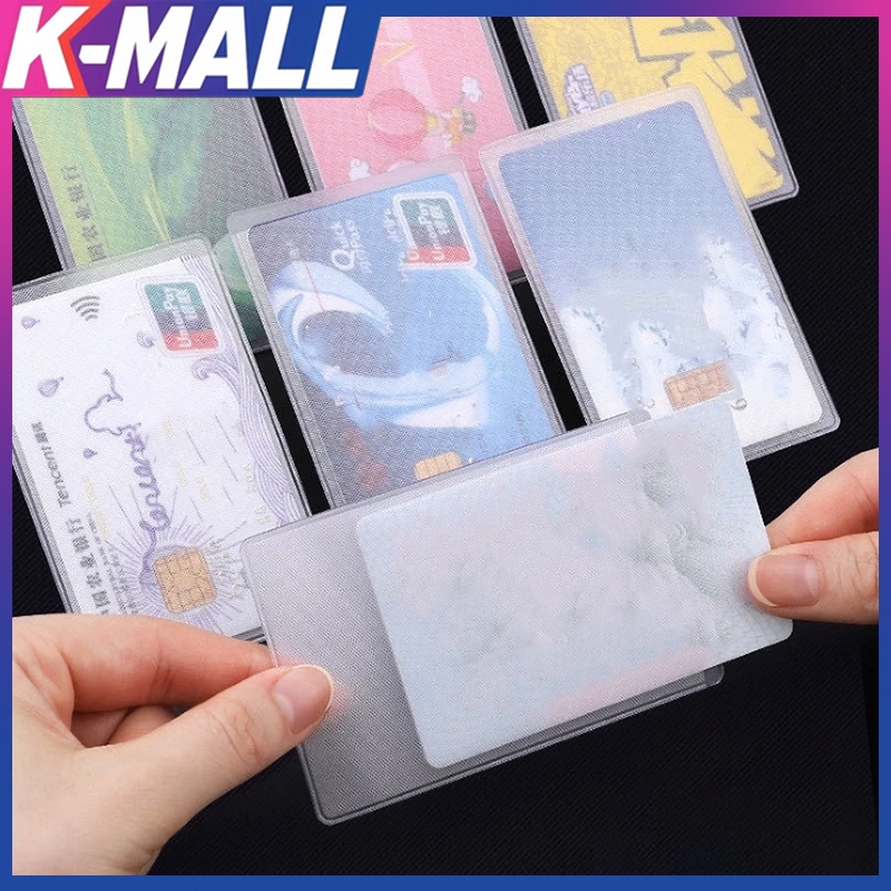 กันน้ํา PVC ใส ที่ใส่บัตรประชาชน / เคสใส่บัตร พลาสติก ป้องกัน ปลอกการ์ดแม่เหล็ก