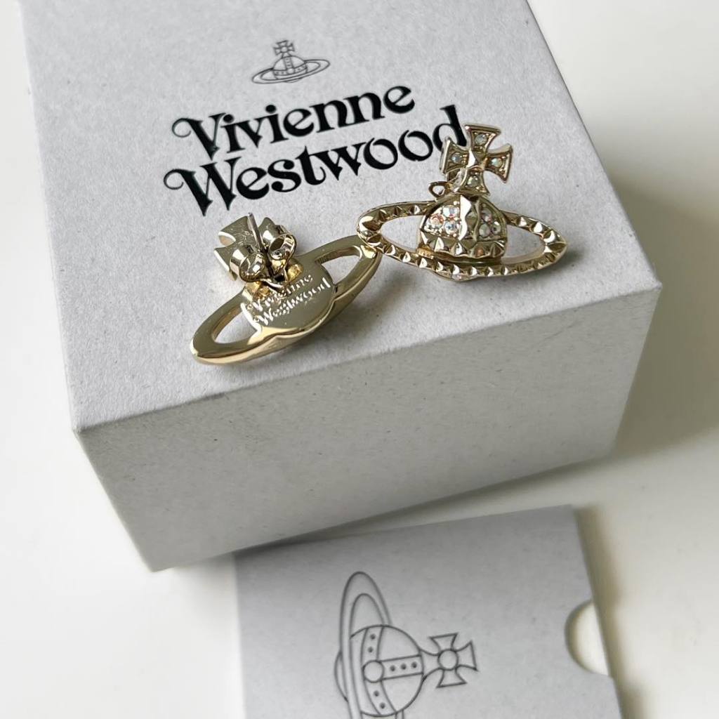Vivienne westwood earrings ต่างหู  ต่างหูวิเวียน แบรนด์เนม เครื่องประดับ พร้อมส่ง ❣️ – โปรปัง