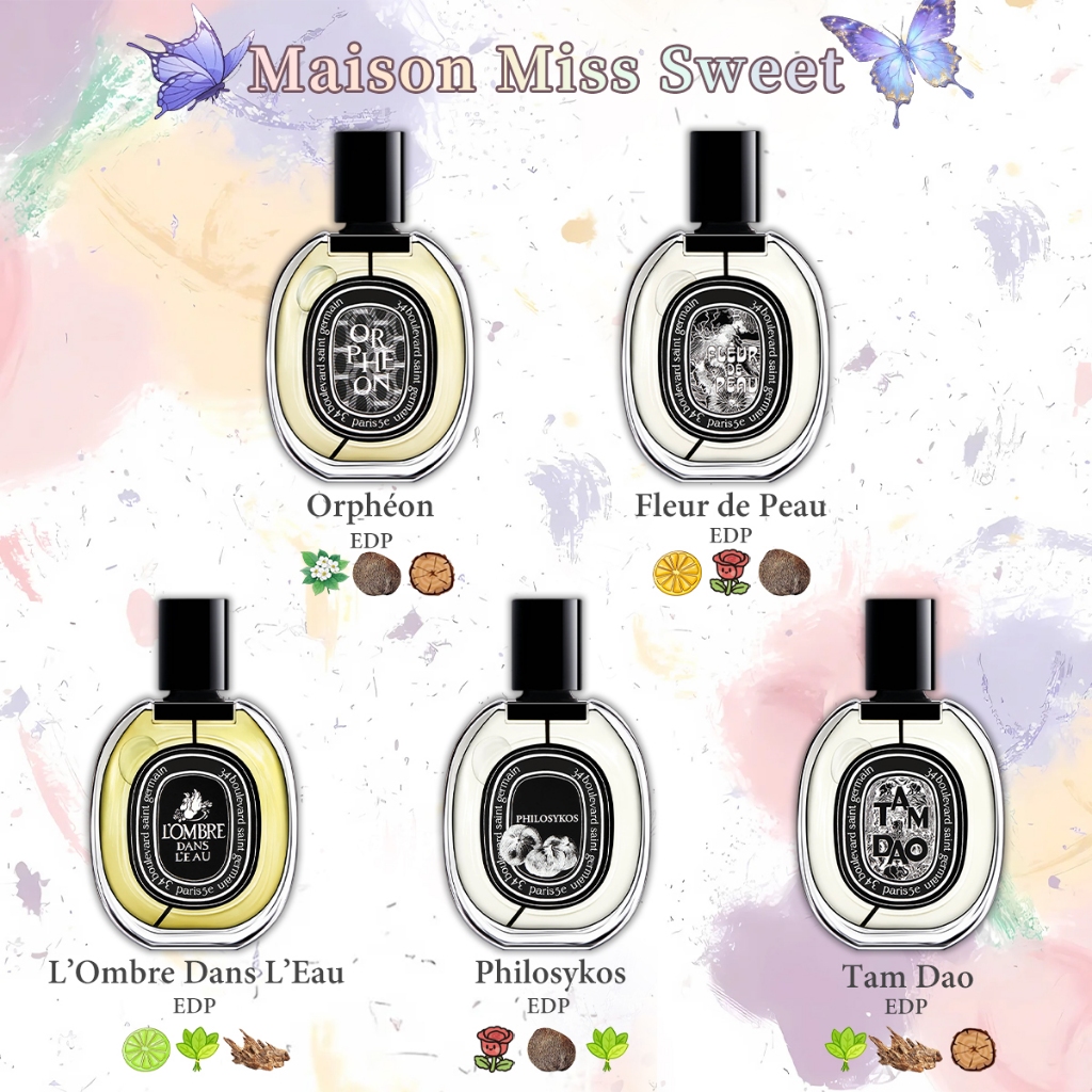 ของแท้💯Orpheon / Fleur/ Tam Dao/ LOmbre Dans / Philosykos/ Do Son/LEau Papier EDP 2ml 5ml 10ml