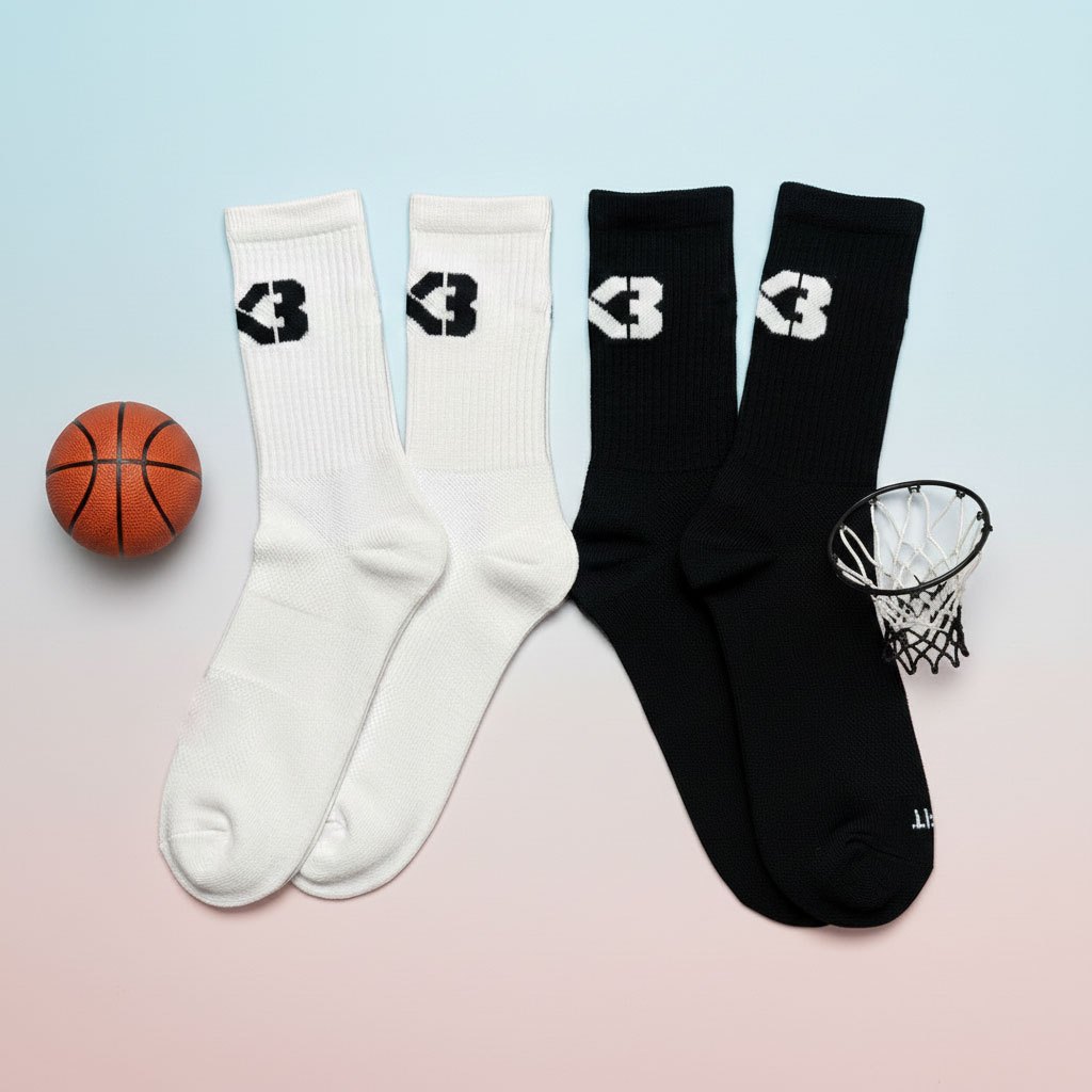 ถุงเท้ากีฬาบาสเก็ตบอล 3X3 กันลื่น ระบายอากาศ ดูดซับแรงกระแทก