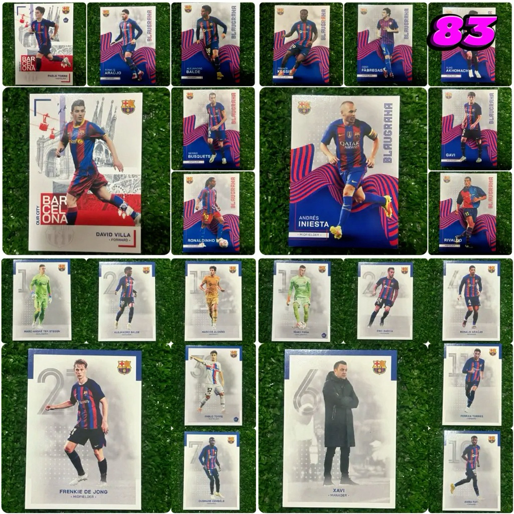 การ์ดบอล FC BARCELONA กล่อง บาเซโลน่า FANSET ลิขสิทธิ์แท้จาก TOPPS