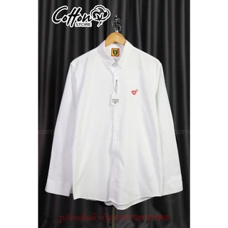 เสื้อเชิ้ต Human-A1 งานปัก Shirt ผ้า Cotton Oxford ทรงสวย ใส่ได้ทั้งชายหญิง พร้อมส่งจากไทย