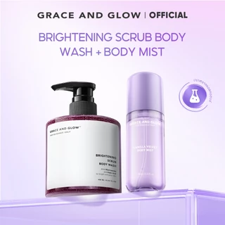 【เซตดูแลผิวยอดฮิต】 Grace and Glow เจลอาบน้ำ + บอดี้มิสต์ - กลิ่นหอมติดทน ยาวนานตลอดวัน