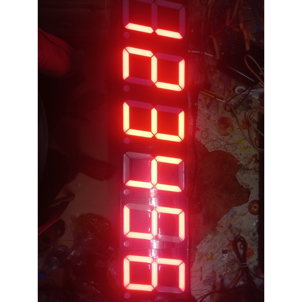 จอแสดงผล 7-Segment 5 นิ้ว 6 หลัก