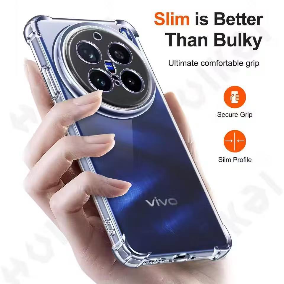 /ส่งจากไทย/ เคสปอกออ่นใส สำหรับ VIVO X100 X100pro เคสกันกระแทกแบบใสนิ่ม
