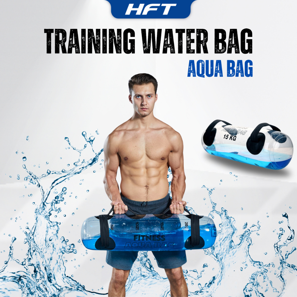 Aqua Bag กระเป๋าใส่น้ำฟิตเนส PVC ยกน้ำหนัก กระเป๋าน้ำพกพา สําหรับออกกําลังกล้ามเนื้อ - Homefittools