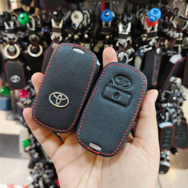 ซองหนังกุญแจรถยนต์ Toyota Raize Veloz ปลอกหุ้มพวงกุญแจพร้อมพวง
