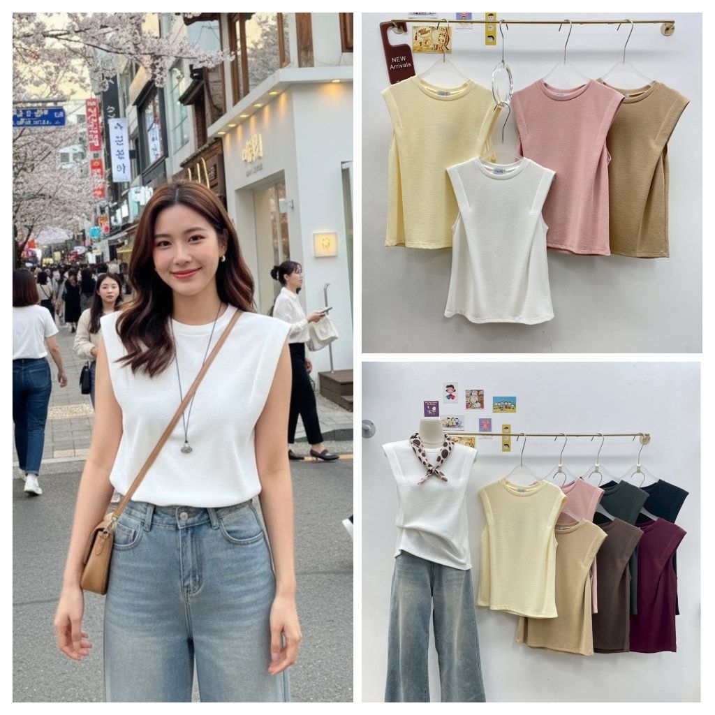 เสื้อผ้าผู้หญิง ดีเทลเสื้อแขนล้ำพับเย็บเก็บทรงเข้ารูปสวย แมทลุคสุดคูล โทนสีเรียบหรูดูดีมีระดับมากๆค่ะ