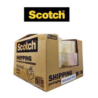 (1 ลัง) OPP 3M Scotch เทปใส 48มม. x 98หลา 12 ม้วน รุ่น 390 -12PK เทปปิดกล่อง เทปปิดกล่องพัสดุ
