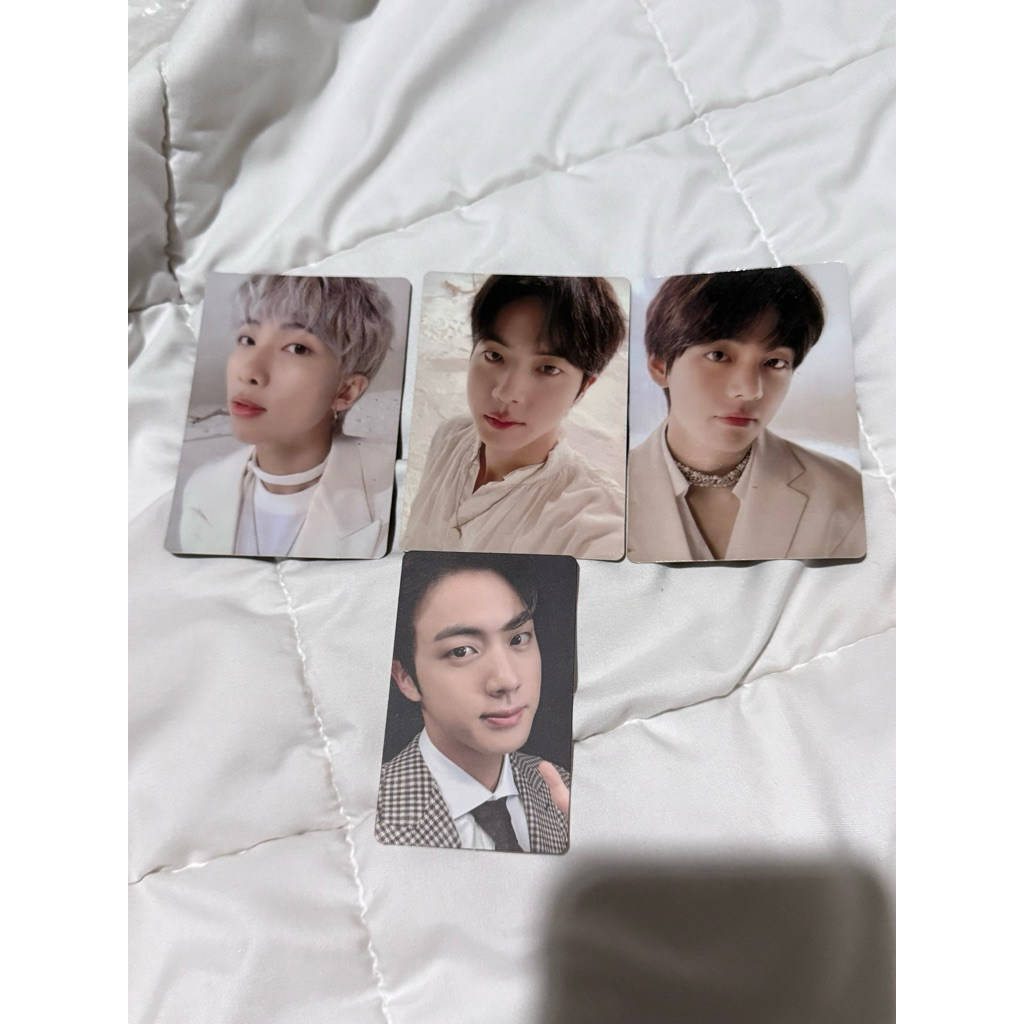 มินิโฟโต้การ์ดบังทัน v rm jin BTS Map of the Soul Ring MiniPhotocard