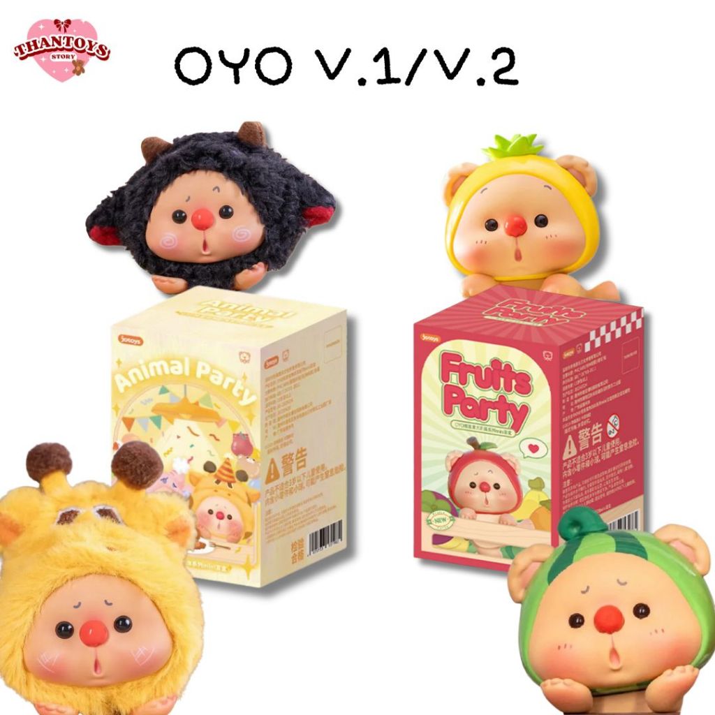 (สุ่ม/พร้อมส่ง🇹🇭) ที่ติดโทรศัพท์ OYO Fruit Party V.1 / Animal Party V.2 Series