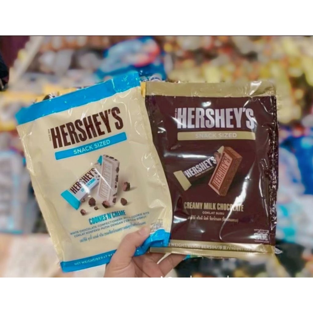 ช็อกโกแลตนมครีมมี่ของ Hershey's (Hershey's Creamy Milk Chocolate) ขนาด 153 กรัม มี 12 ชิ้น/ถุง