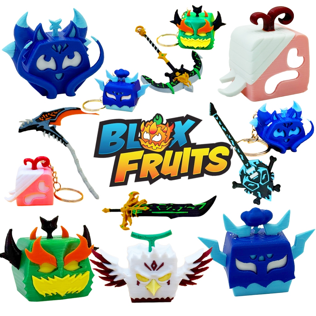ของเล่น Roblox Blox Fruit พวงกุญแจโมเดล ดาบโยรุ ของเล่นต่างๆใน บล็อกฟรุต
