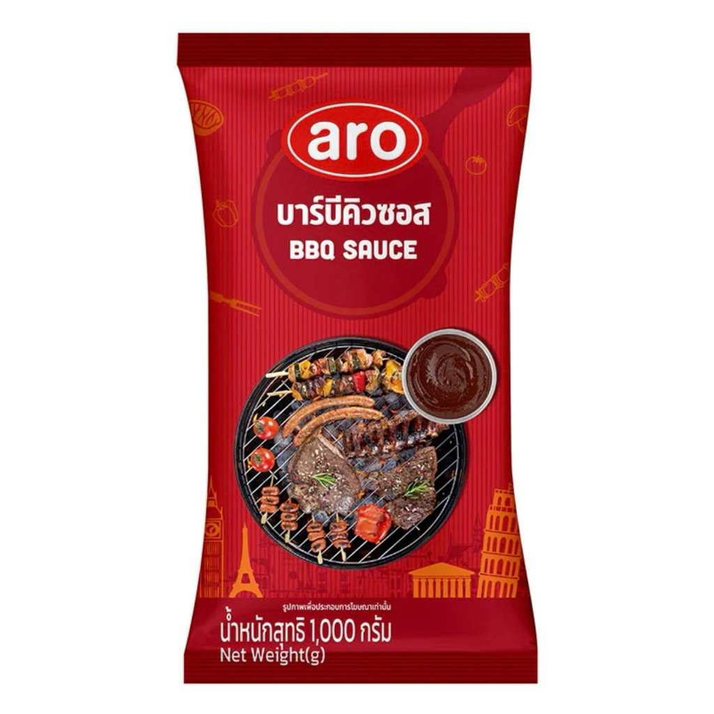 (พร้อมส่ง) ARO เอโร่ บาร์บีคิวซอส 1 กก.