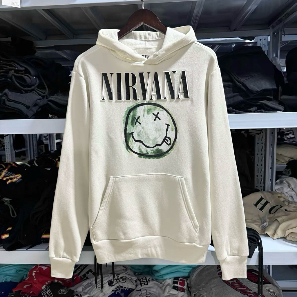 NIRVANA pullover hoodie 👁️‍🗨️ เสื้อฮู้ดวง NIRVANA งาน Official แท้ (TS498)
