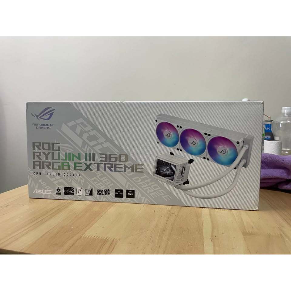 ชุดน้ำ ROGตัวใหม่ Ryujin III 360 ARGB EXTREME สีขาว