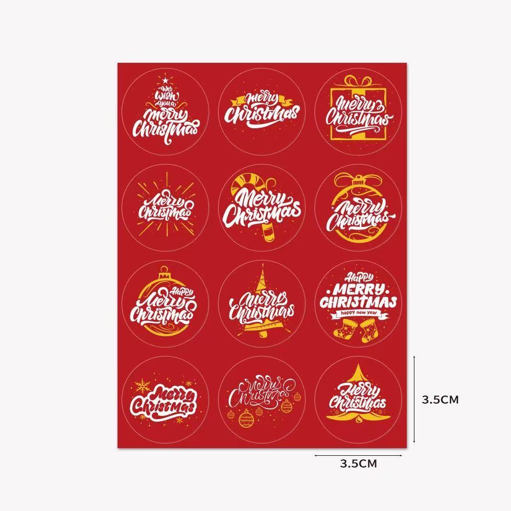 สติ๊กเกอร์คริสต์มาส ตกแต่ง DIY สำเร็จรูป Sticker Merry Chrismas