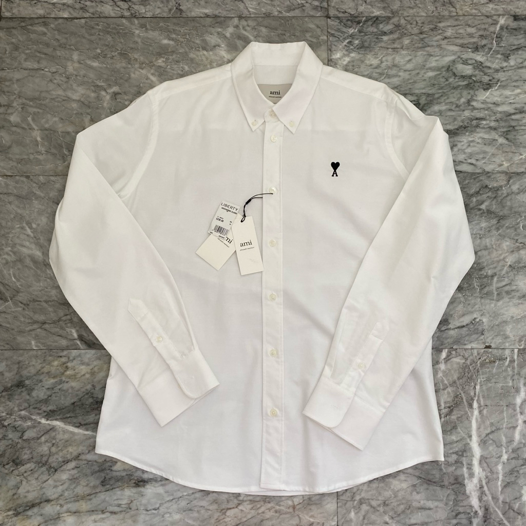 NEW เสื้อเชิ้ต AMI PARIS Ami de Coeur ของแท้จากอังกฤษ