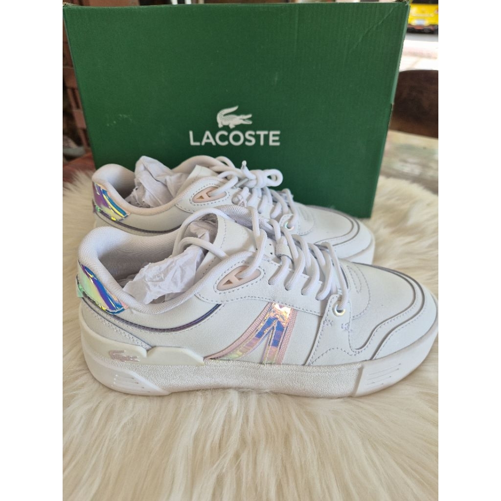 รองเท้าผ้าใบ lacoste ของแท้ 100%