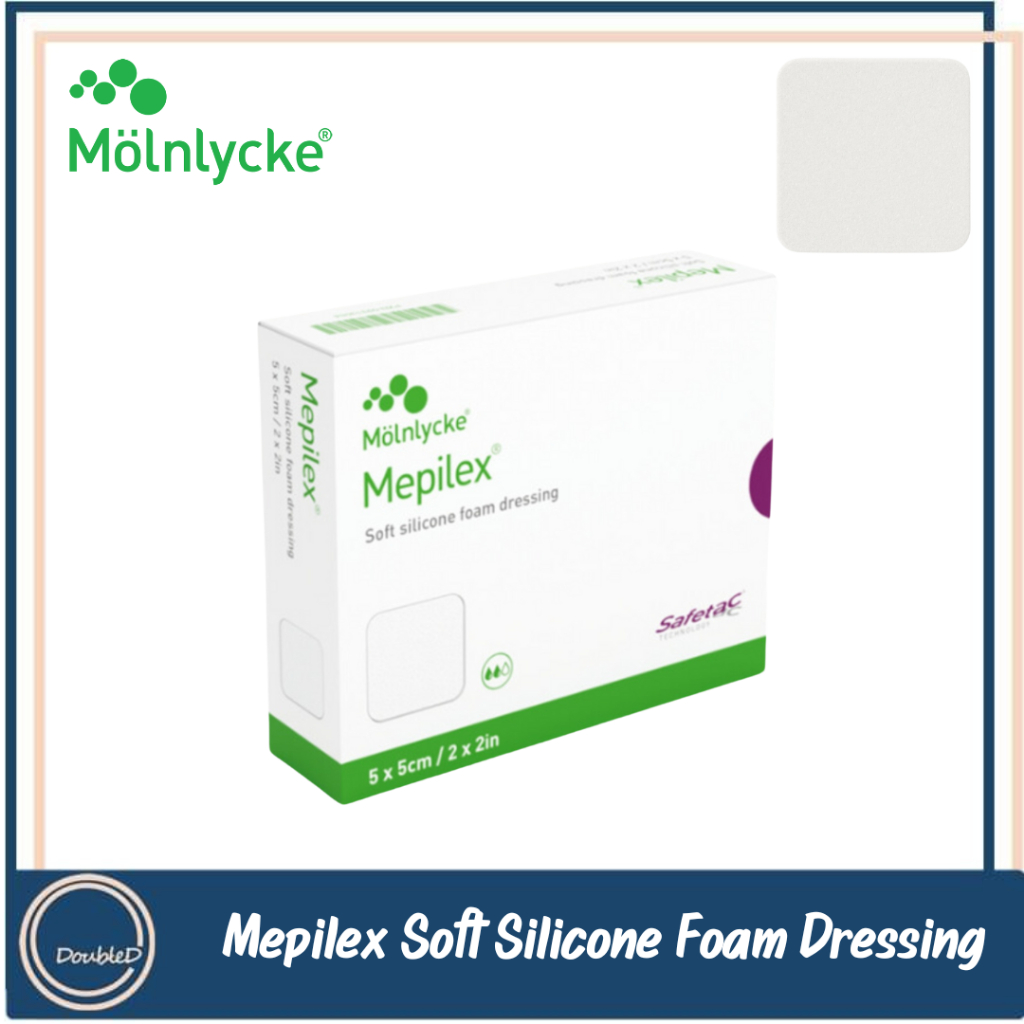 [พร้อมส่ง/ของแท้] Molnlycke Mepilex Foam Dressing แผ่นโฟมปิดแผล ดูดซับของเหลว พร้อมเทคโนโลยีซิลิโคนลดการระคายเคืองผิว