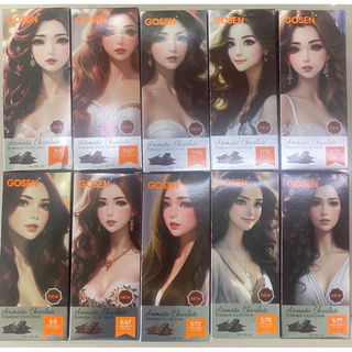 ครีมเปลี่ยนสีผม โกเซ็น gosen สีช็อคโกแลตปิดผมขาว ไม่มีแอมโมเนียหอมกลิ่นช็อคโกแลต 100 x2 ml