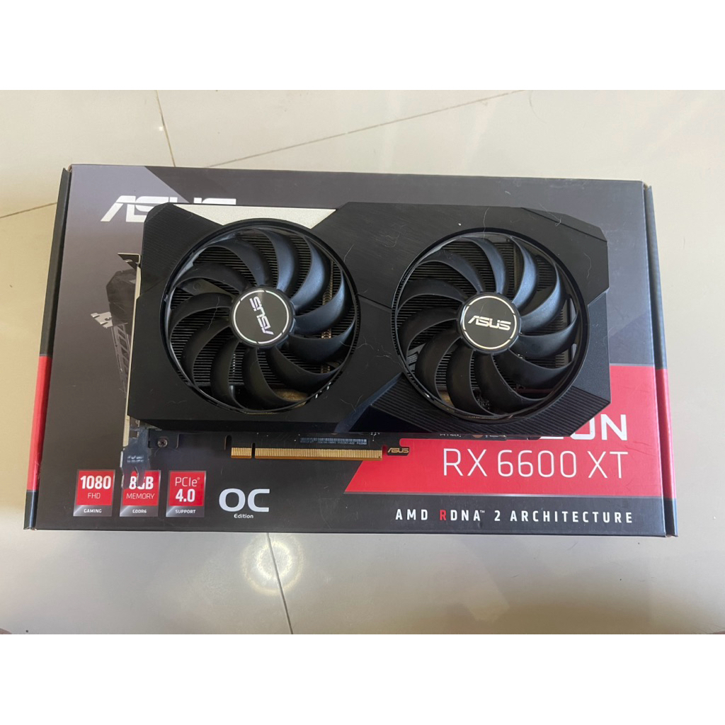 RX6600XT ASUS มือสอง ใหม่กิ๊ก
