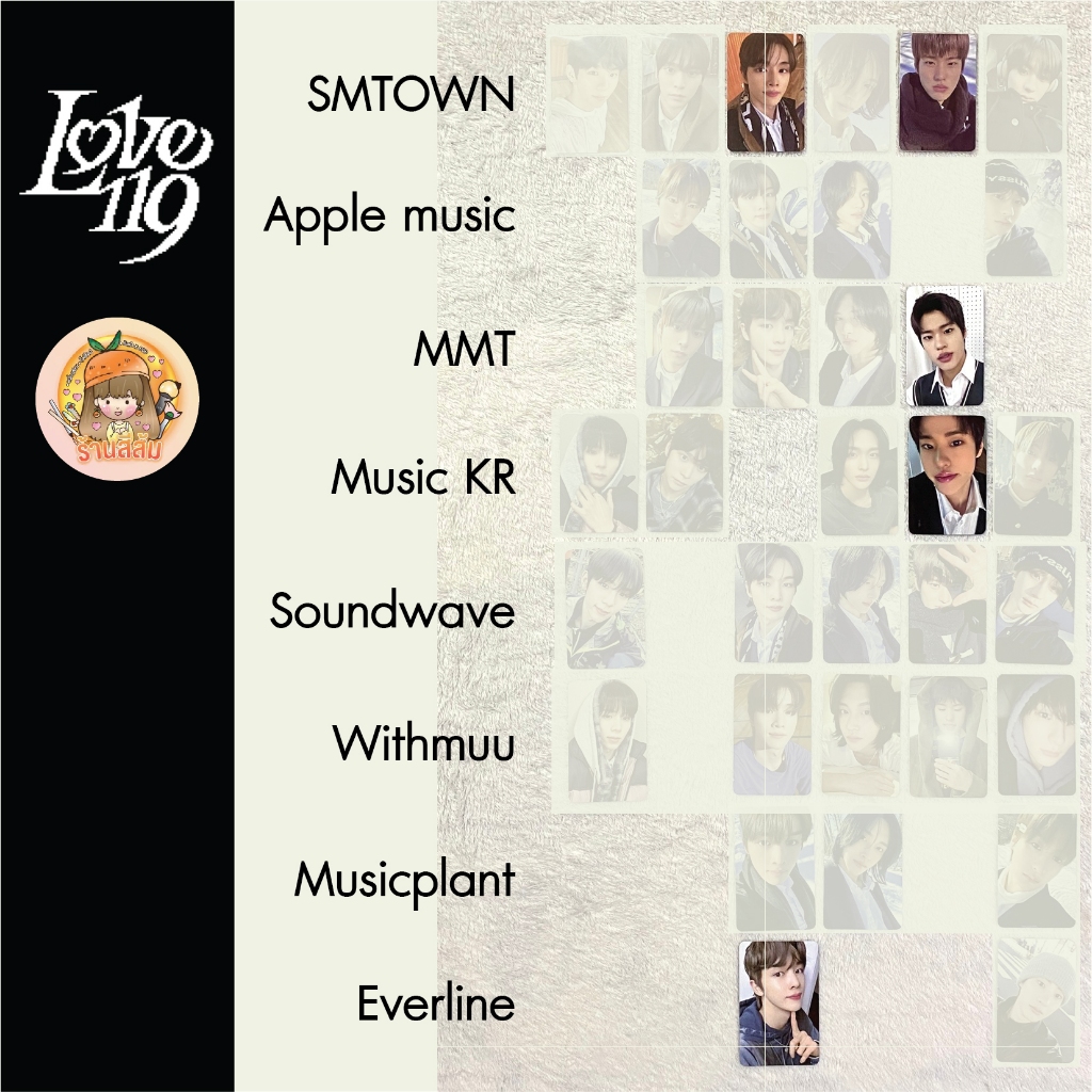 [พร้อมส่ง] RIIZE Photocard - Love 119 <LUCKY DRAW EVENT>