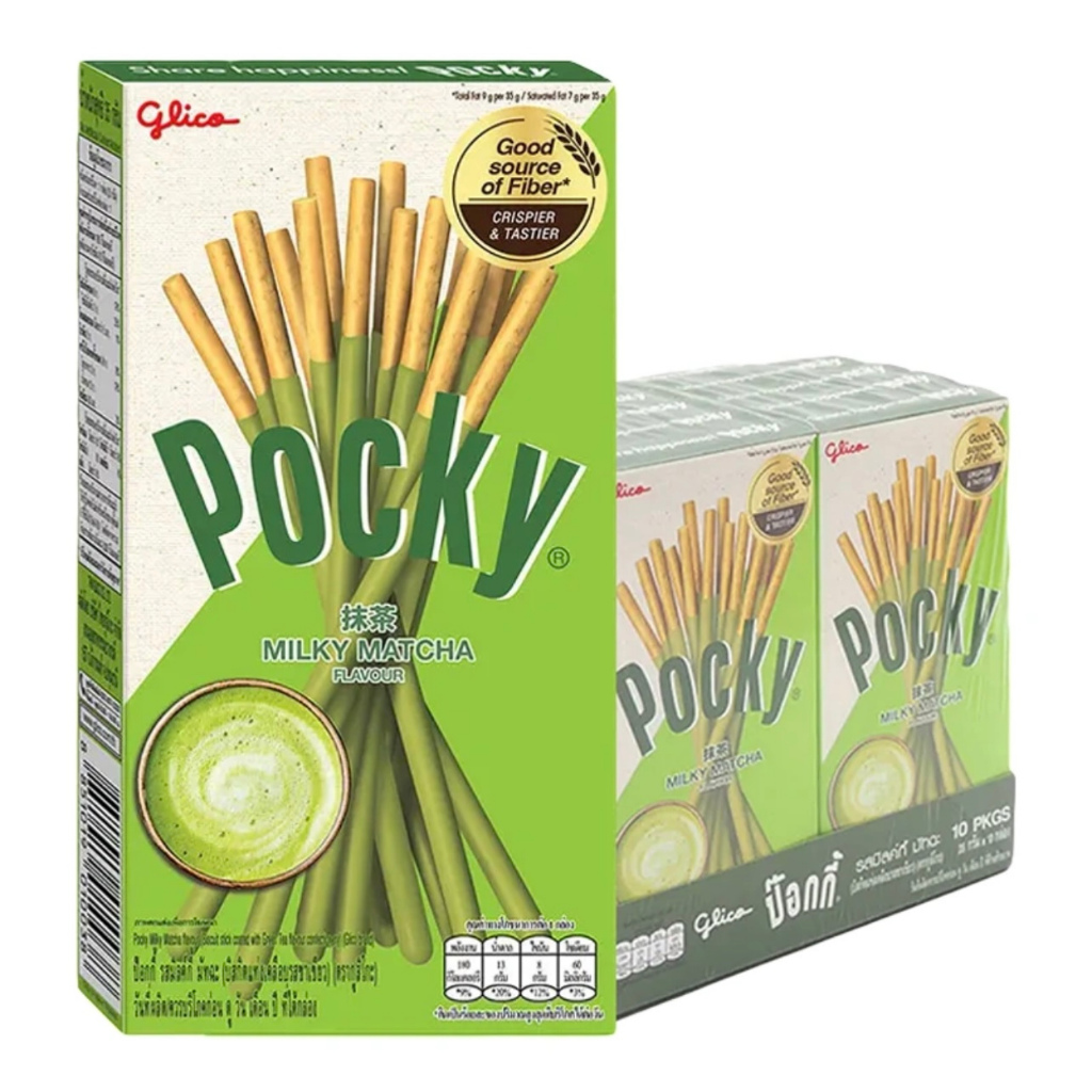 กูลิโก๊ะป๊อกกี้Glico Pocky(มีส่งด่วน)กล่องใหญ่ขนาดมาตรฐานแบ่งขาย Pockyป๊อกกี้สช๊อกโกแลต รสสตรอเบอรี่ และ อื่นๆ - รูปที่ 4