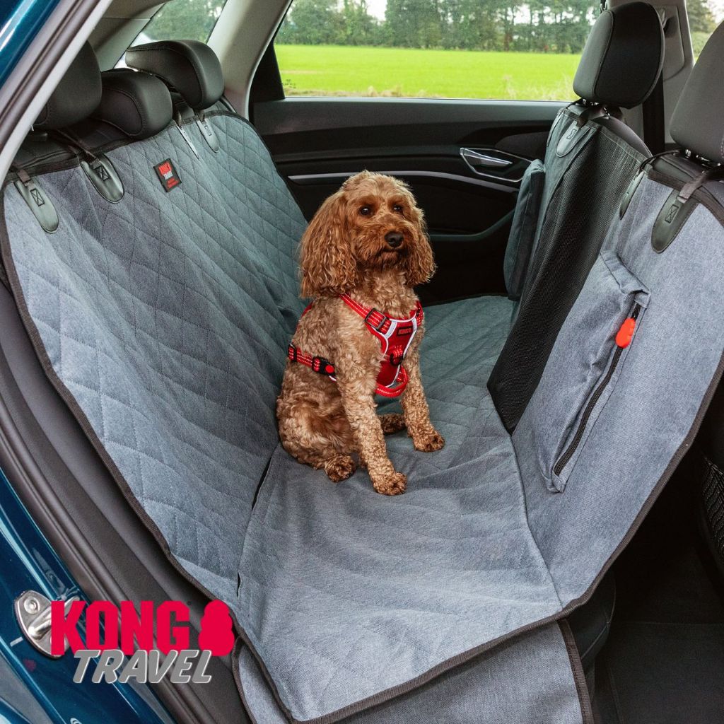 KONG 2-In-1 Bench Seat Cover & Hammock – ผ้าคลุมเบาะหลังรถสำหรับสุนัข แบบ 2-in-1
