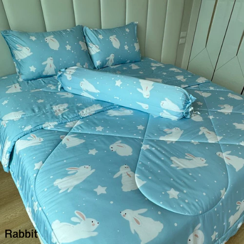 ชุดผ้าปูและผ้านวมเนื้อผ้า Bamboo 1000 เส้นด้าย ลาย Rabbit thumbnail 4