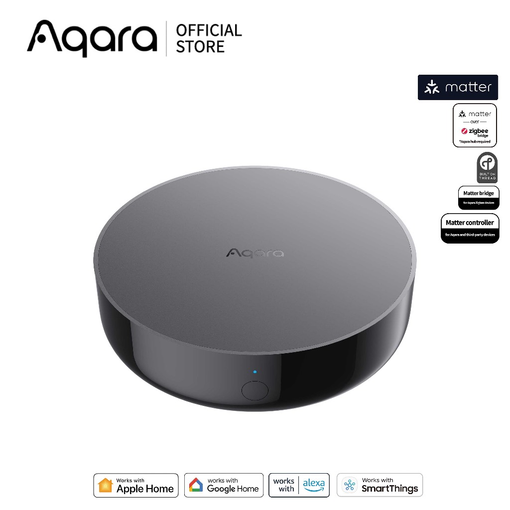 Aqara Hub M200 ฮับสมาร์ทโฮม Matter + Thread + Zigbee + IR รองรับ Wi‑Fi 6 & PoE