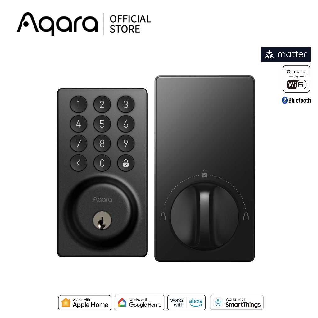 Aqara Smart Door Lock B50 กลอนประตูอัจฉริยะ Wi‑Fi 6 ปลดล็อคหลายรูปแบบ