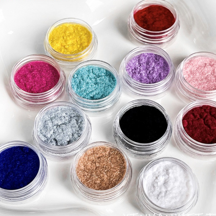 อุปกรณ์ตกแต่งเล็บ สีชมพูกำมะหยี่ อุปกรณ์ตกแต่งเล็บสีชมพูฟรอสต์ สีชมพูขนสัตว์ อุปกรณ์ตกแต่งเล็บตุ๊กตา