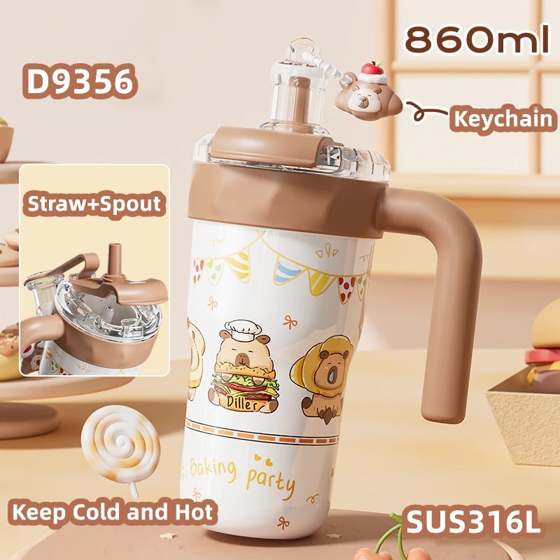 🎁ห่อของขวัญฟรี ทักแชท💬 แก้วเก็บความเย็น Diller 800ml.-DILLER Tumbler Diller 800ml.D9356