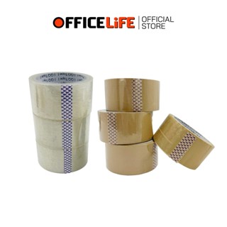 QQ Tape (คิวคิว) OPP เทปไร้เสียง เทป ขนาด 2 นิ้ว สีใส / สีชา…