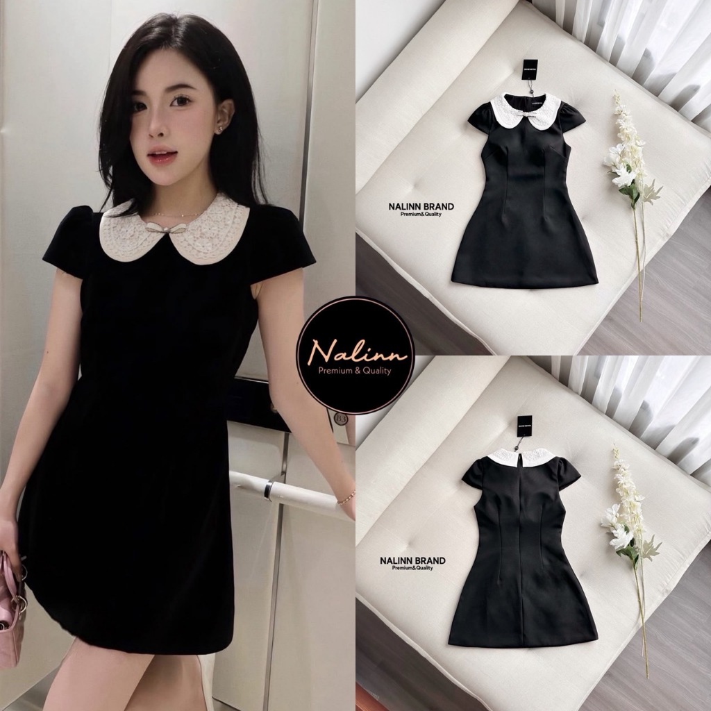 NALINN NL-S25072 เดรสสีดำ