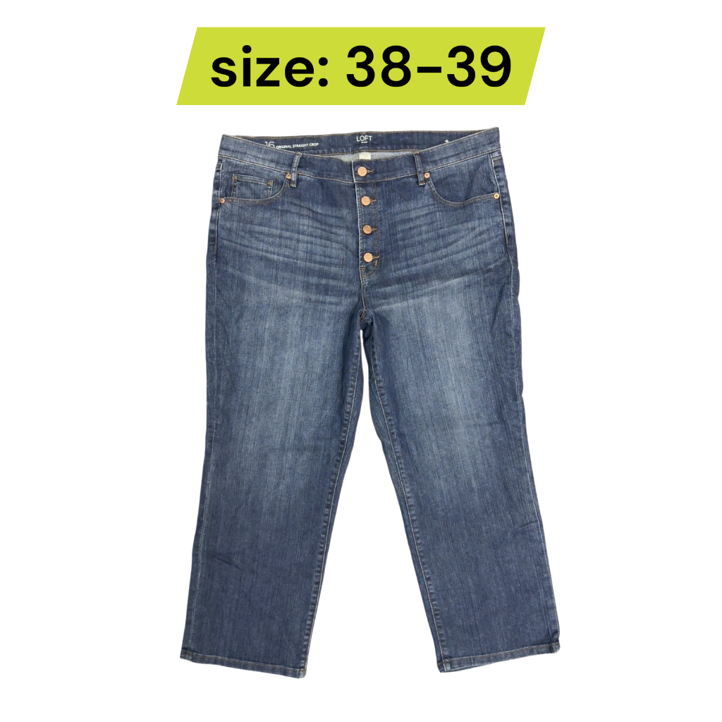 กางเกงยีนส์ผู้หญิง Loft Outlet เอว38-39 สะโพก 44-46" ยาว 37" มือสอง รหัสsw38