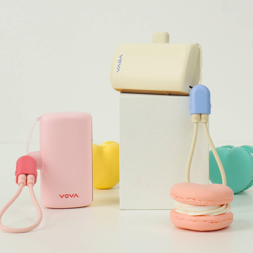 ( พร้อมส่ง ) Vova Grip Docking Fast-Charging Power Bank 10,000mAh 22.5W แบตสำรองพร้อมสายและขาตั้ง แบบชาร์จเร็ว