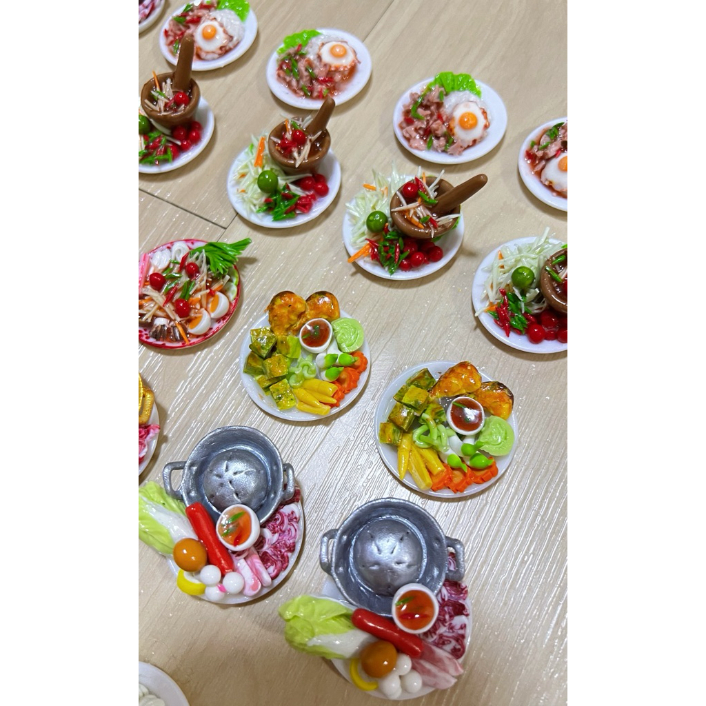 อาหารจิ๋ว ขนาด 3.5cm ราคา/ชิ้น