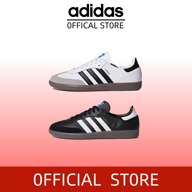 💕ของแท้ 100%🍒 Adidas originals SAMBA OG รองเท้าผ้าใบผู้ชาย Men's and women's sports shoes รองเท้า