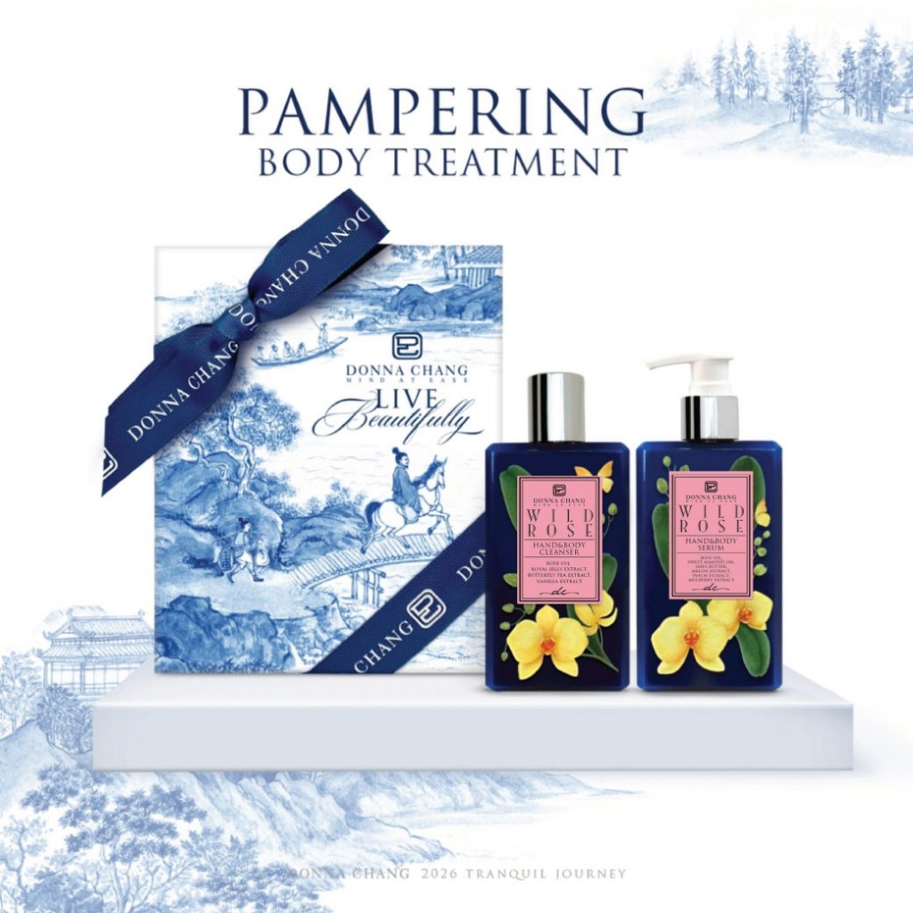 DONNA CHANG WILD ROSE BODY TREATMENT 250 ML.  ดอนน่า แชง อาบน้ำ เจลอาบน้ำ โลชั่น เซรั่ม