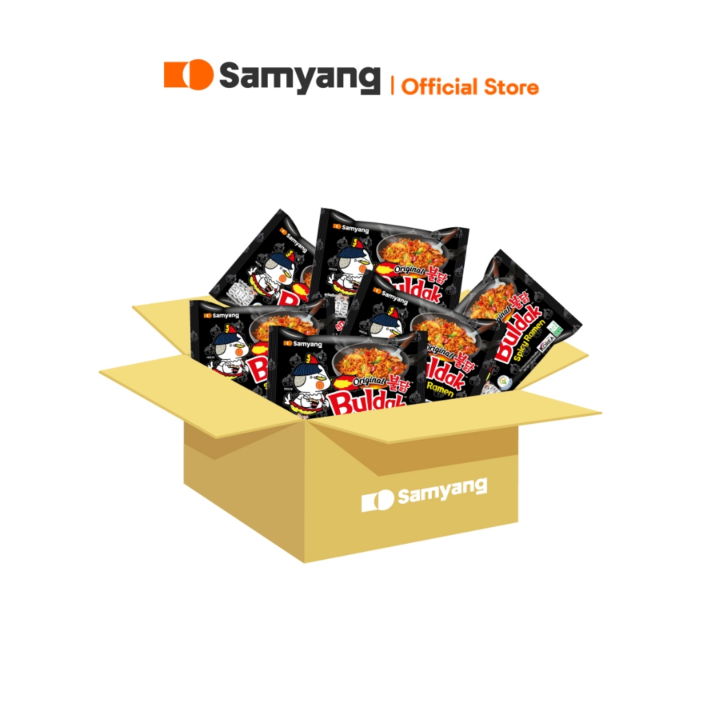 [ยกลัง 40ซอง] Samyang Buldak Ramen ซัมยัง บูลดัก ราเมง บะหมี่กึ่งสำเร็จรูป​ยกลังซองเดี่ยว เลือกรสชาติ